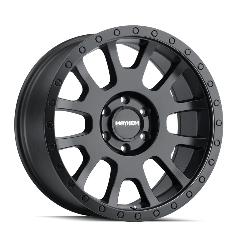 Mayhem Scout Matte Black Alloy Wheel – 17X8.5 Inches, 6X139.7 Bolt Pattern, 0Mm Offset, 106Mm Hub Bore 1