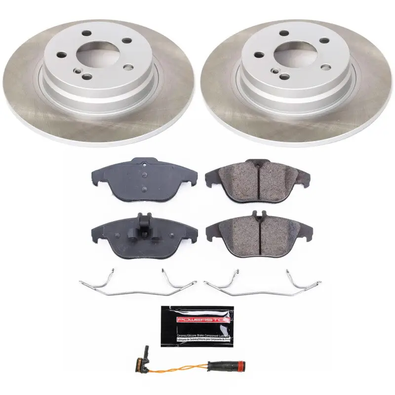 Power Stop 08-12 Mercedes-Benz C300 Rear Semi-Coated Rotor Kit 1