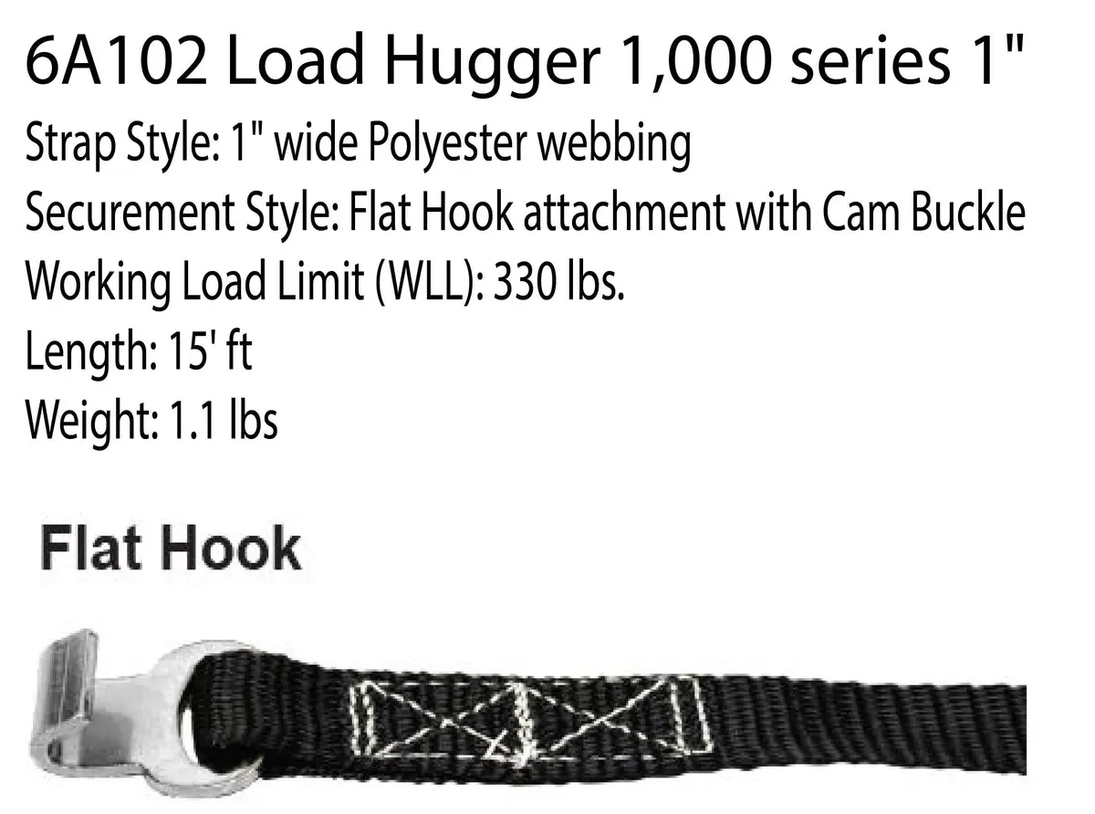 Flat Hook Tie Down Straps (Liftall) 1