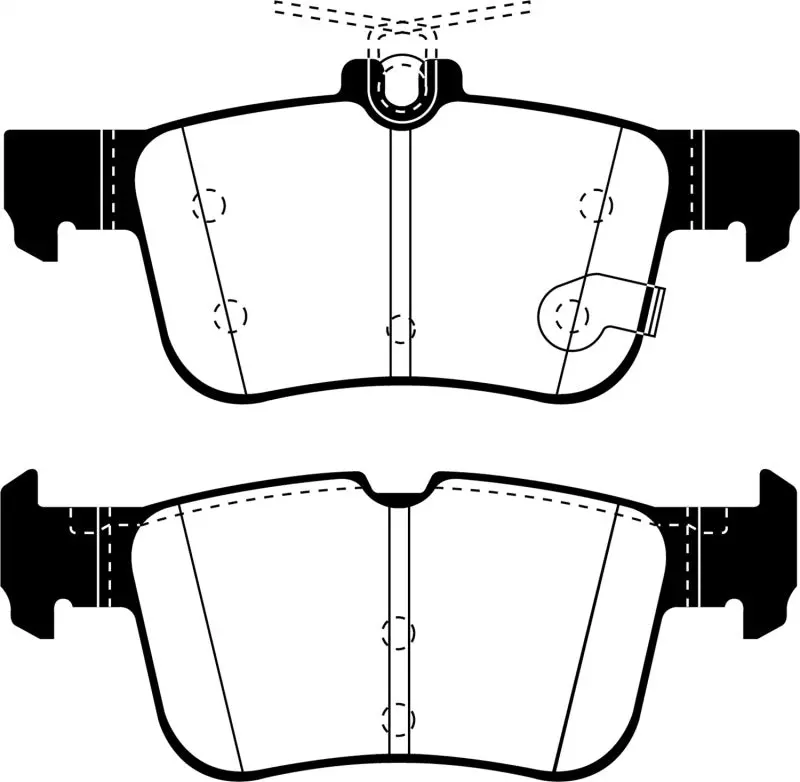 Ebc 2013+ Lincoln Mkz 2.0L Hybrid Ultimax2 Rear Brake Pads 1