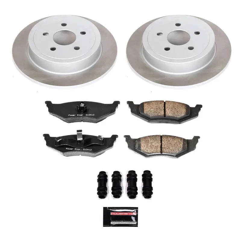 Power Stop 96-06 Chrysler Sebring Rear Semi-Coated Rotor Kit 1