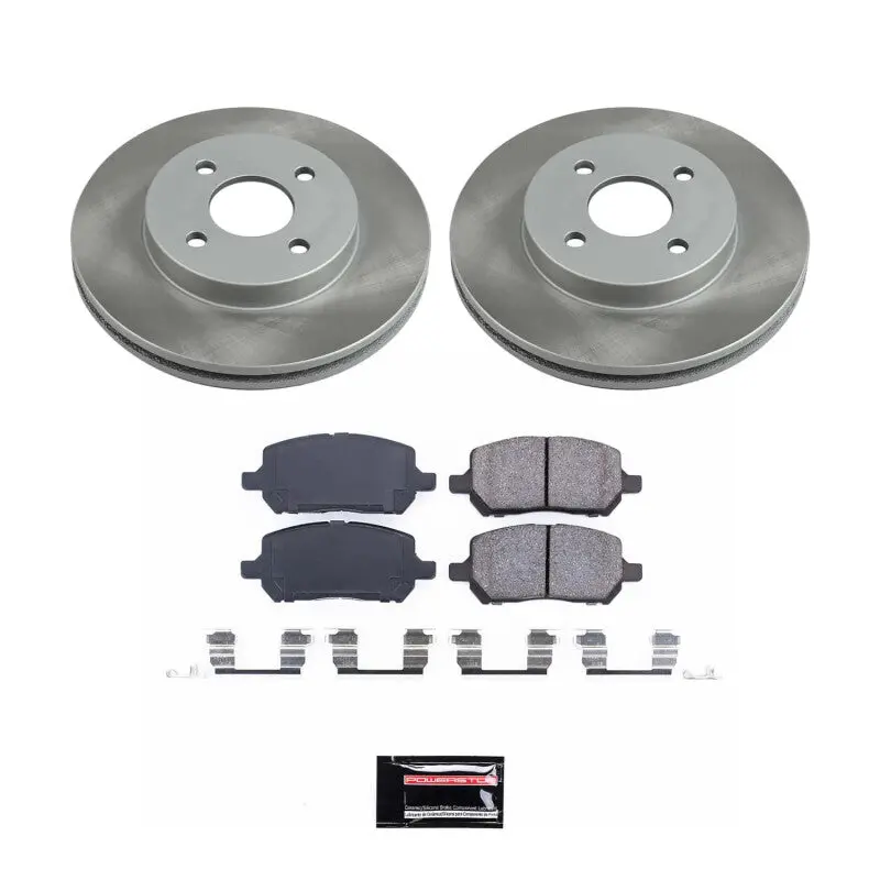 Power Stop 03-07 Saturn Ion Front Semi-Coated Rotor Kit 1