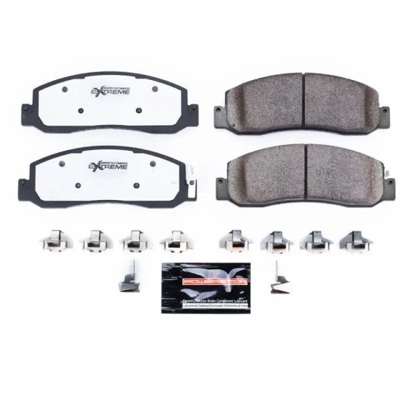 Power Stop 08-11 Ford F-250 Super Duty Front Z36 Truck & Tow Brake Pads W/Hardware 1