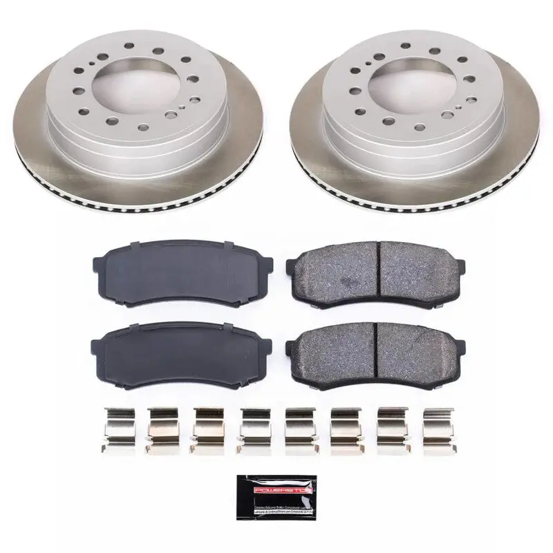 Power Stop 10-14 Toyota Fj Cruiser Rear Semi-Coated Rotor Kit 1