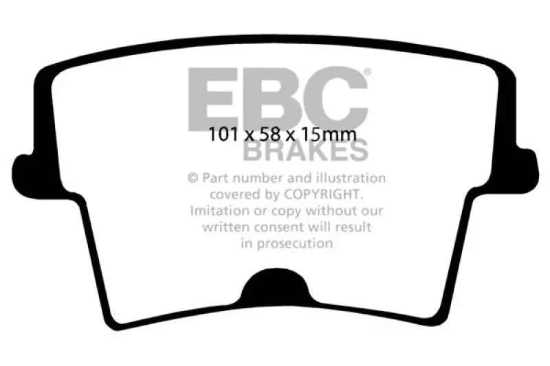 Ebc 05-10 Chrysler 300C 5.7 Ultimax2 Rear Brake Pads 1