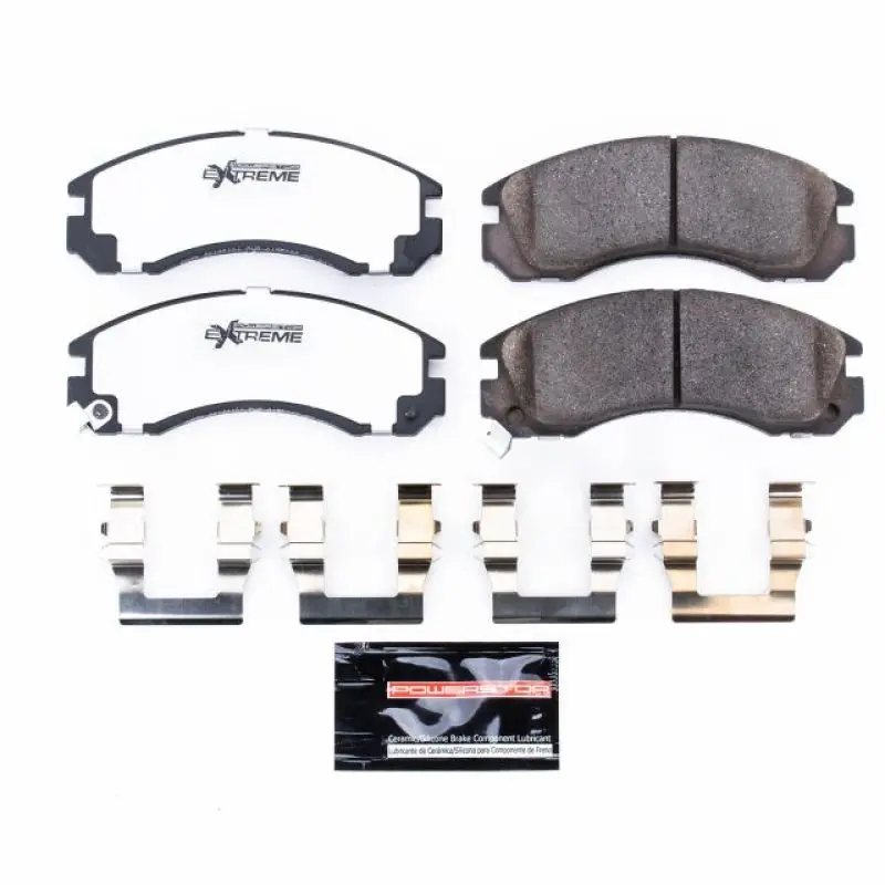 Power Stop 91-96 Dodge Stealth Front Z26 Extreme Street Brake Pads W/Hardware 1
