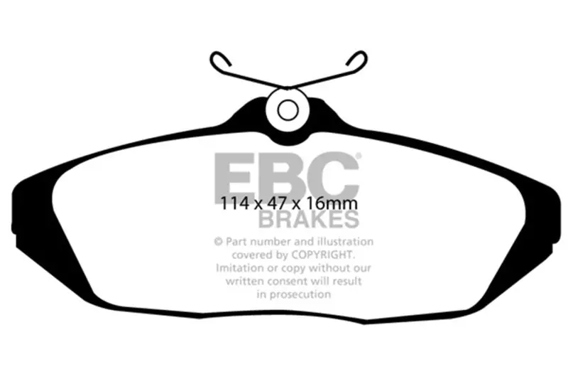 Ebc 93-98 Ford Thunderbird 3.8 Ultimax2 Rear Brake Pads 1