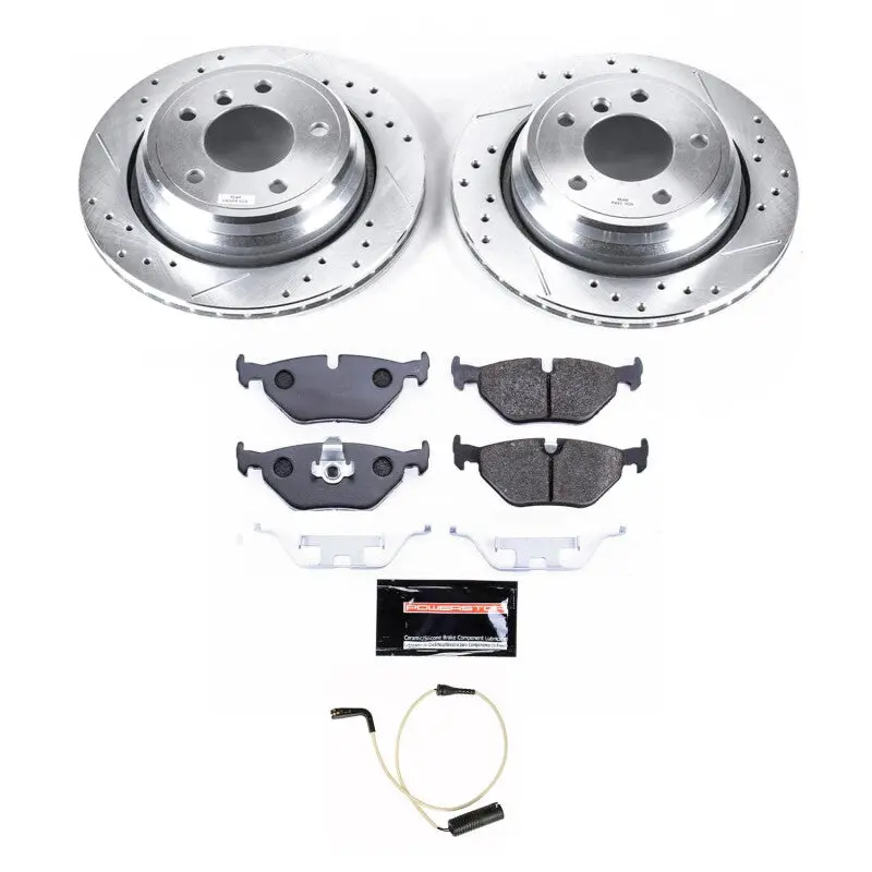 Power Stop 97-03 Bmw 540I Rear Track Day Brake Kit 1