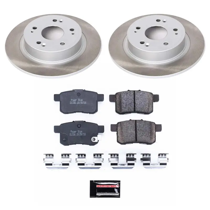 Power Stop 08-10 Honda Accord Rear Semi-Coated Rotor Kit 1