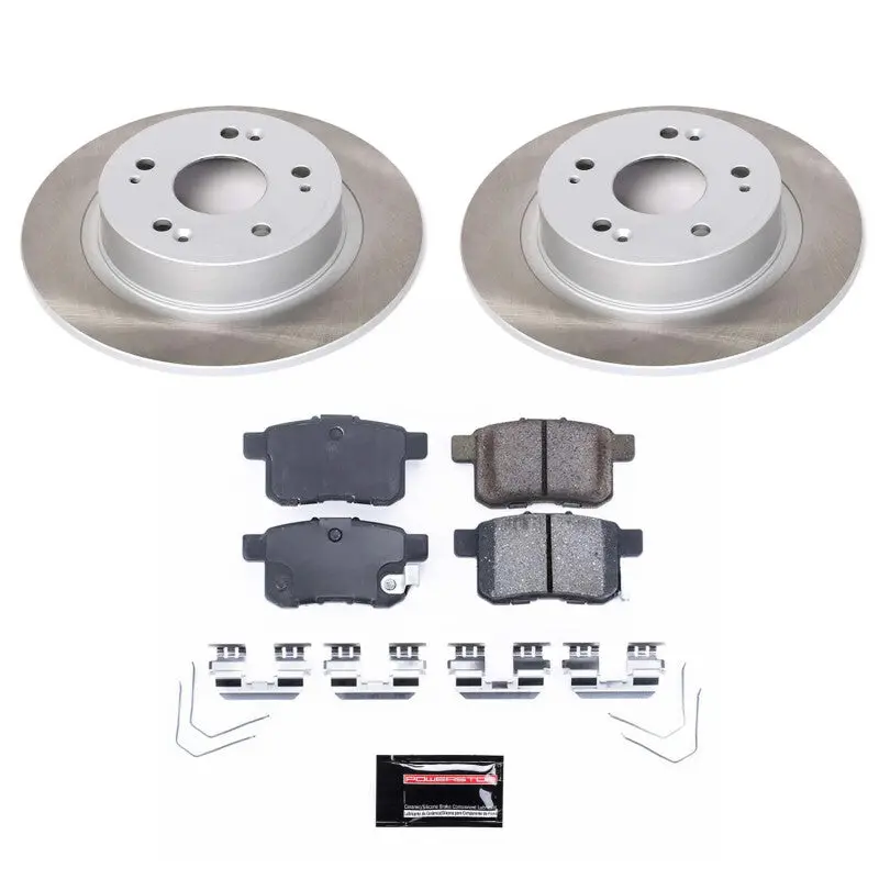 Power Stop 11-17 Honda Accord Rear Semi-Coated Rotor Kit 1