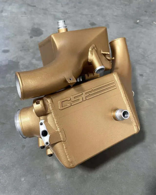 Csf 2025+ Bmw G90 M5 / G99 M5 Touring Charge Air Cooler - Poly Gold Satin 1
