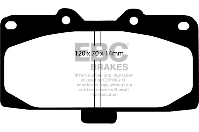 Ebc 02-04 Mercedes-Benz C32 Amg (W203) 3.2 Supercharged Ultimax2 Front Brake Pads 1
