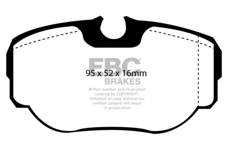 Ebc 99-03 Land Rover Discovery (Series 2) 4.0 Ultimax2 Rear Brake Pads 1