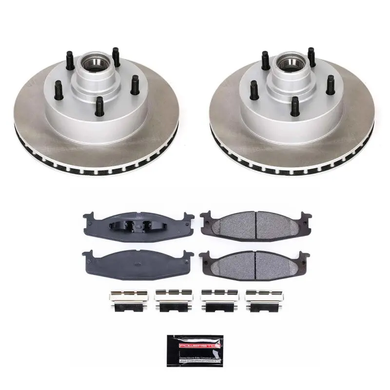Power Stop 94-96 Ford F-150 Front Semi-Coated Rotor Kit 1