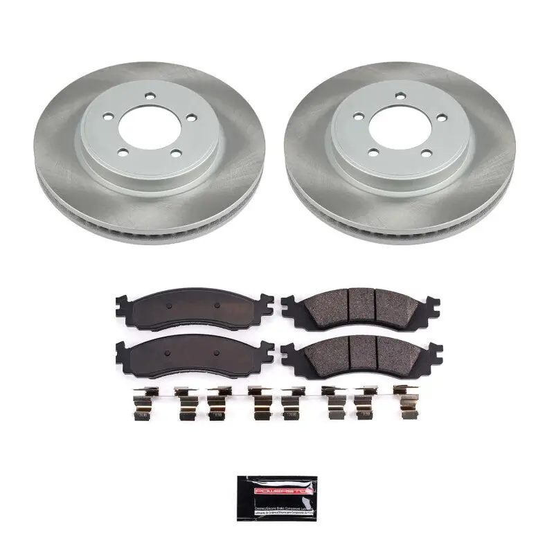 Power Stop 06-10 Mercury Mountaineer Front Semi-Coated Rotor Kit 1