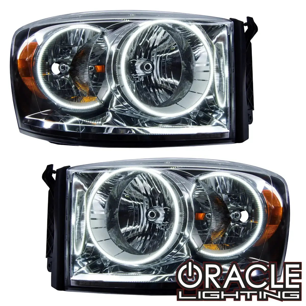 Oracle Lighting 2007-2008 Dodge Ram Pre-Assembled Halo Headlights 1