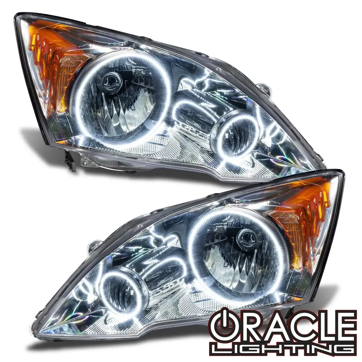 Oracle Lighting 2007-2011 Honda Crv Pre-Assembled Halo Headlights 1
