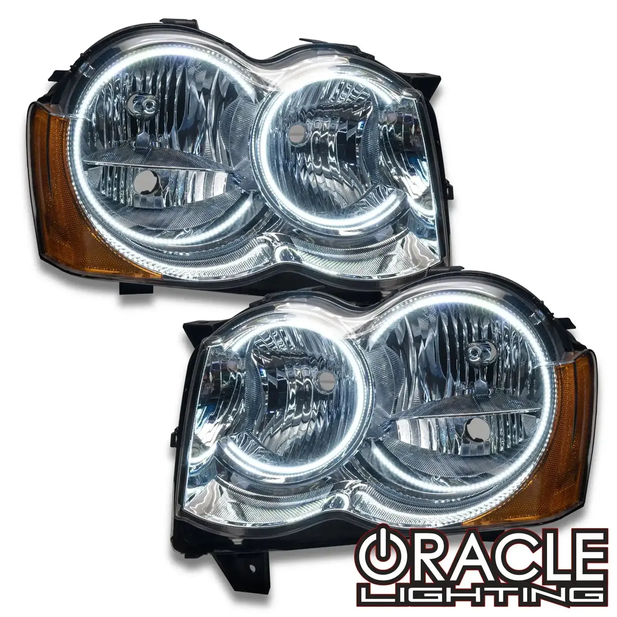 2008-2010 Jeep Grand Cherokee Pre-Assembled Headlights-Non Hid 1