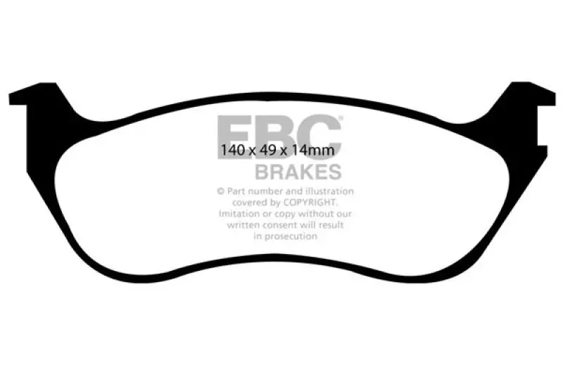 Ebc 02-05 Ford Explorer 4.0 2Wd Ultimax2 Rear Brake Pads 1