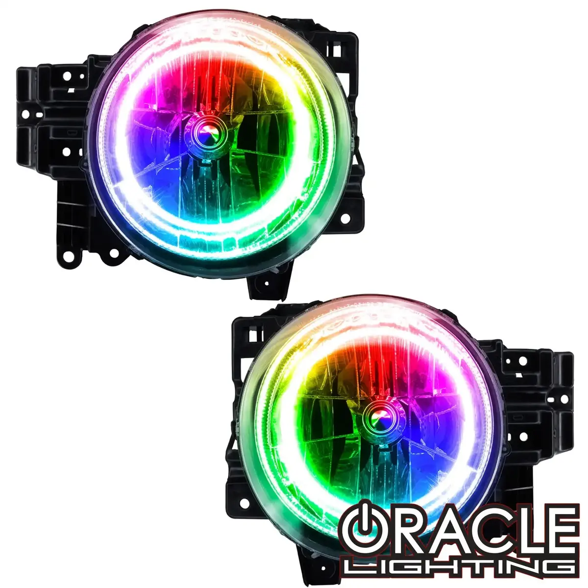 Oracle Lighting 2007-2014 Toyota Fj Cruiser Pre-Assembled Headlights - Dynamic Colorshift 1