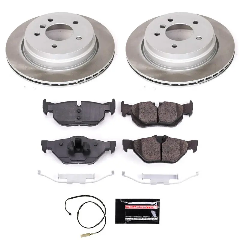 Power Stop 11-13 Bmw 328I Xdrive Rear Semi-Coated Rotor Kit 1