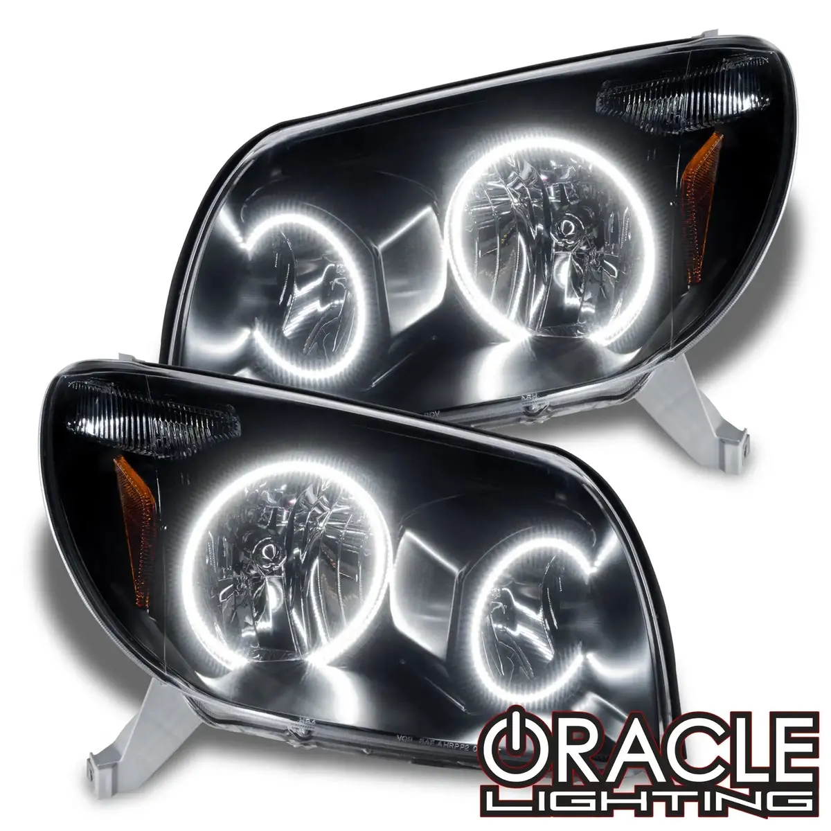 Oracle Lighting 2003-2005 Toyota 4-Runner Pre-Assembled Halo Headlights - Black Housing - Non Hid 1