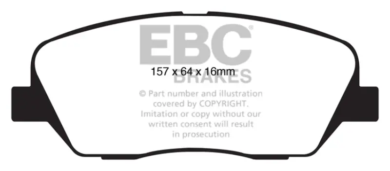 Ebc 08-11 Kia Borrego 3.8 Ultimax2 Front Brake Pads 1