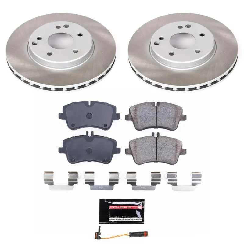Power Stop 01-05 Mercedes-Benz C240 Front Semi-Coated Rotor Kit 1
