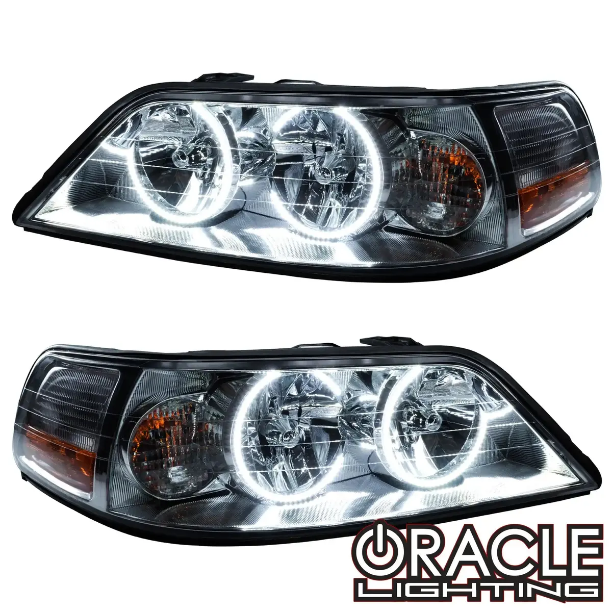 Oracle Lighting 2005-2011 Lincoln Town Car Pre-Assembled Halo Headlights - Non Hid 1
