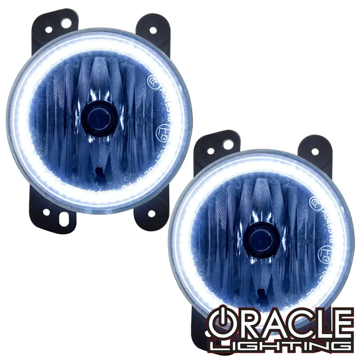 Oracle Lighting 2007-2009 Jeep Wrangler Jk Pre-Assembled Halo Fog Lights 1