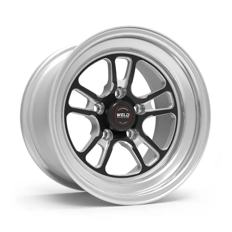 Weld S70 Rt-S 15X10in / 5X114.3 Bp / 6.5In. Bs - Black Center - Polished Shell Wheel 1