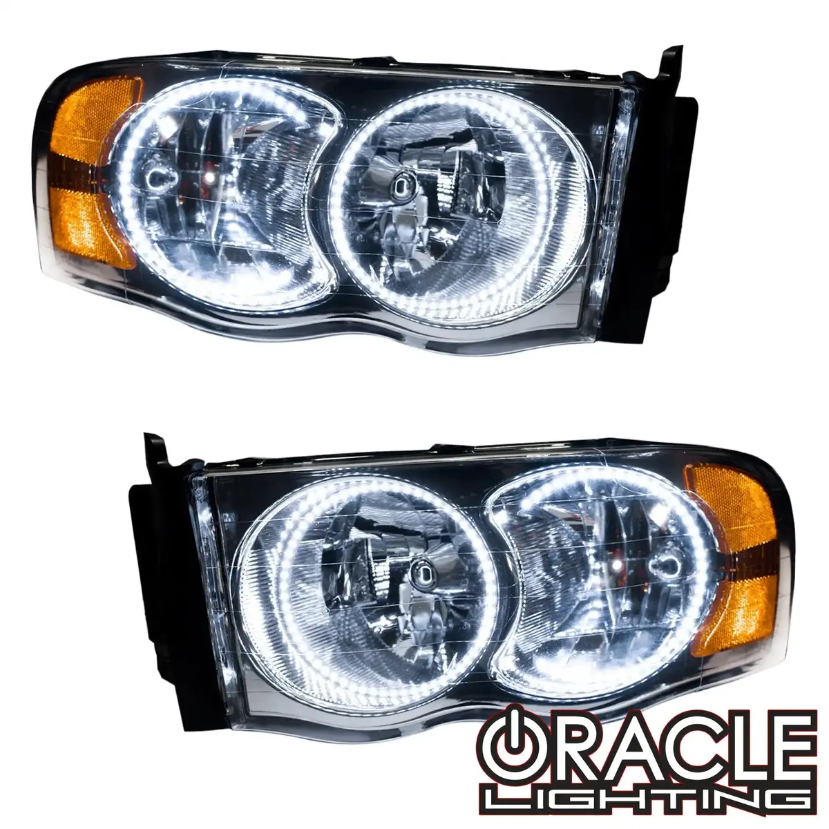 Oracle Lighting 2002-2005 Dodge Ram Pre-Assembled Halo Headlights 1