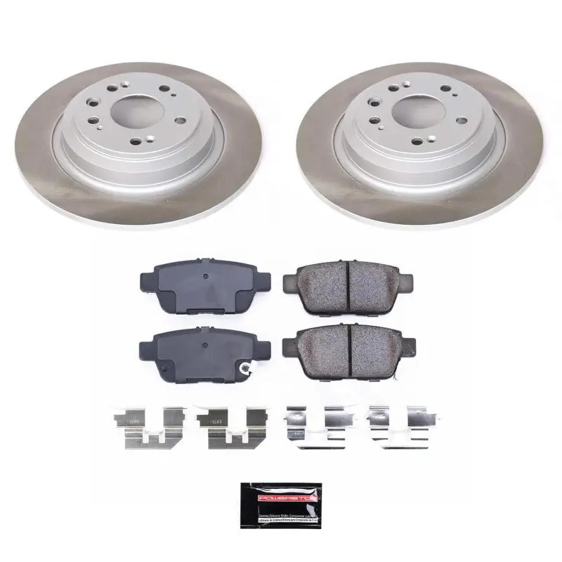 Power Stop 09-14 Acura Tl Rear Semi-Coated Rotor Kit 1