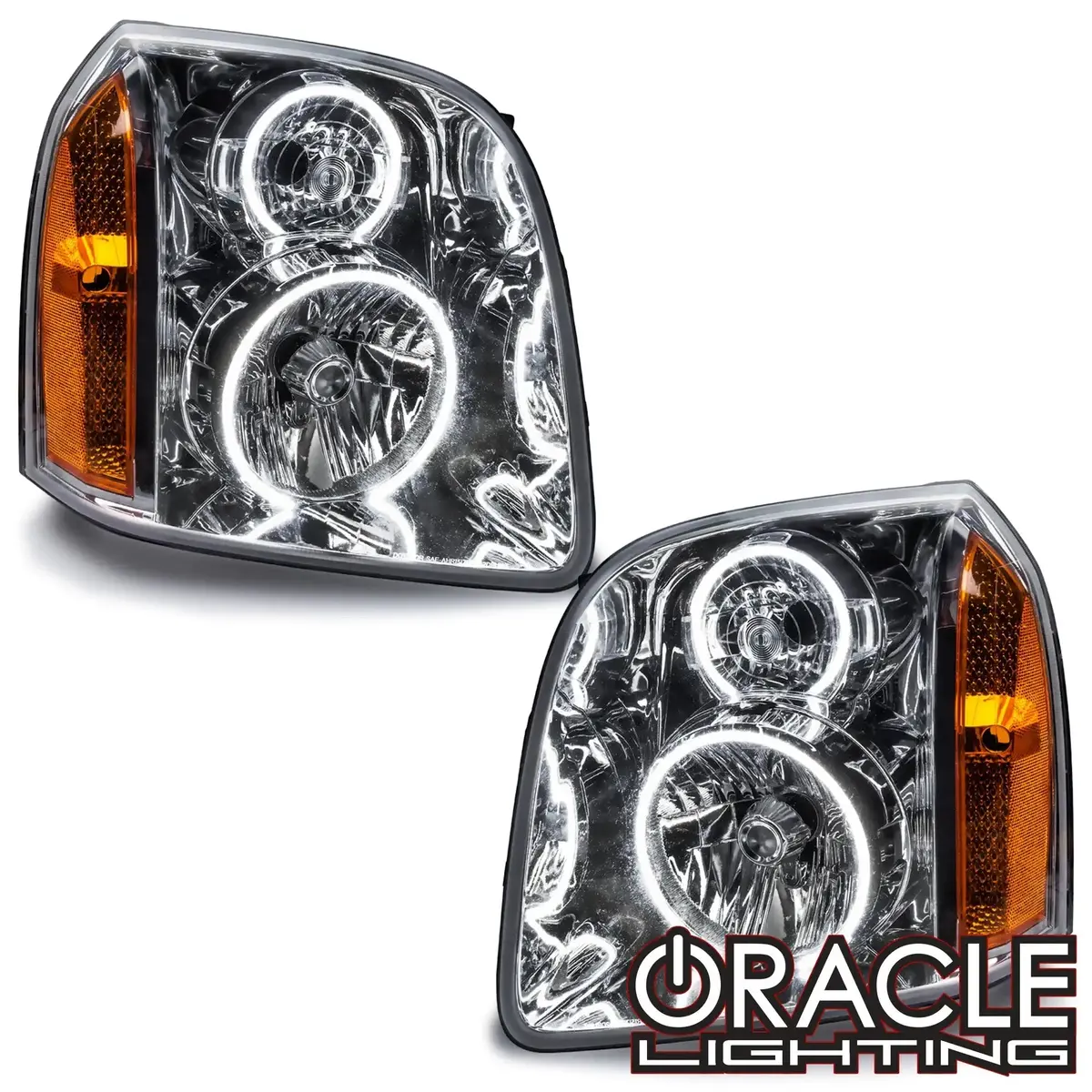 Oracle Lighting 2007-2014 Gmc Yukon Pre-Assembled Halo Headlights 1