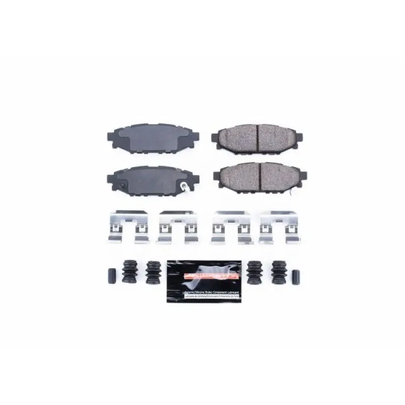 Power Stop 13-16 Subaru Brz Rear Z23 Evolution Sport Brake Pads W/Hardware 1