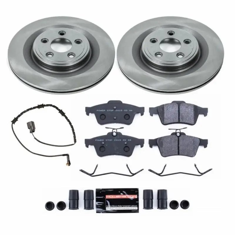 Power Stop 10-15 Jaguar Xf Rear Track Day Spec Brake Kit 1