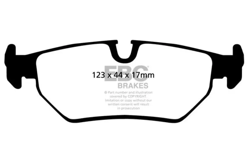 Ebc 93-95 Jaguar Xjs 4.0 Ultimax2 Rear Brake Pads 1