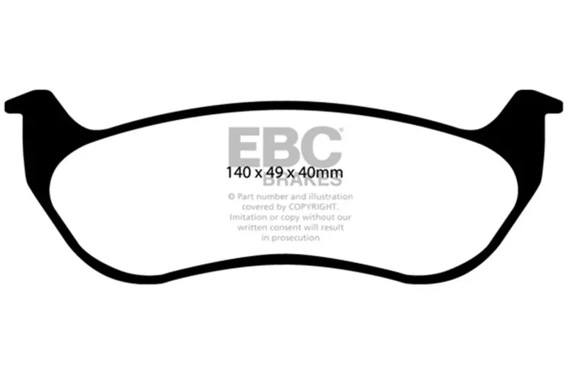 Ebc 07-11 Ford Explorer Sport Trac 4.0 Ultimax2 Rear Brake Pads 1