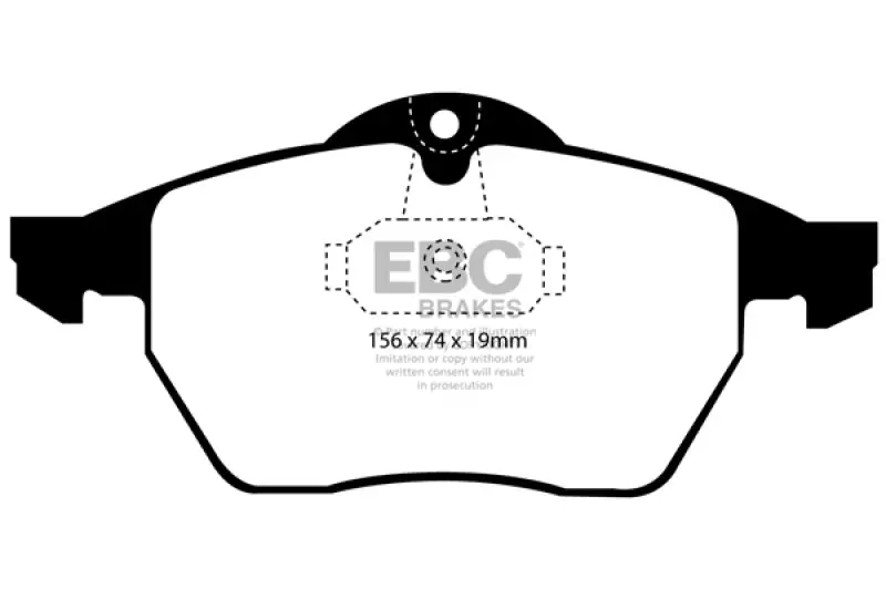 Ebc 99-02 Saab 9-3 Convertible Ultimax2 Front Brake Pads 1