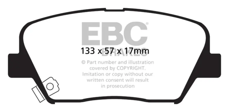 Ebc 12+ Hyundai Azera 3.3 Ultimax2 Front Brake Pads 1