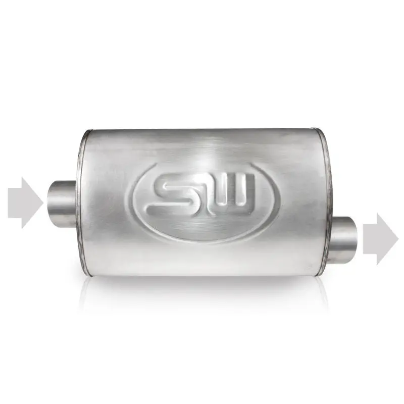 Stainless Works Exhaust Collector – 2" Id Center Inlet / 2" Od Offset Outlet, 4" X 8" 1