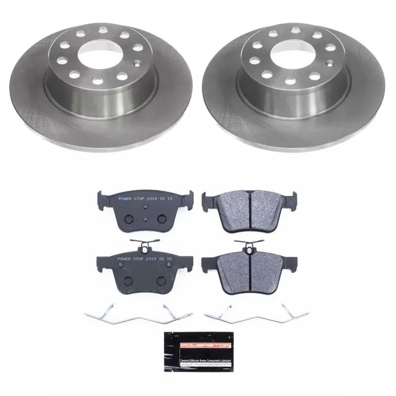 Power Stop 2019 Volkswagen Jetta Rear Track Day Spec Brake Kit 1