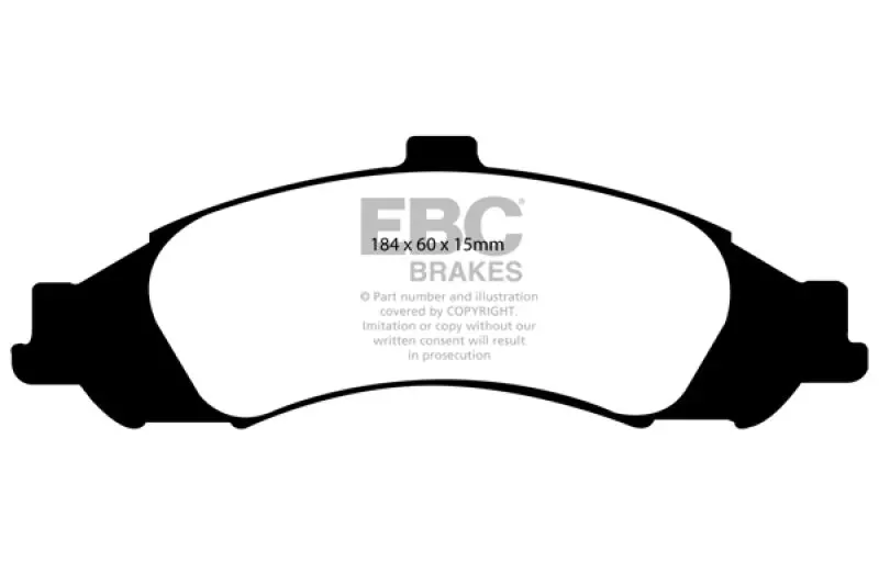 Ebc 03-04 Pontiac Gto 5.7 (Solid Rear Rotors) Ultimax2 Front Brake Pads 1