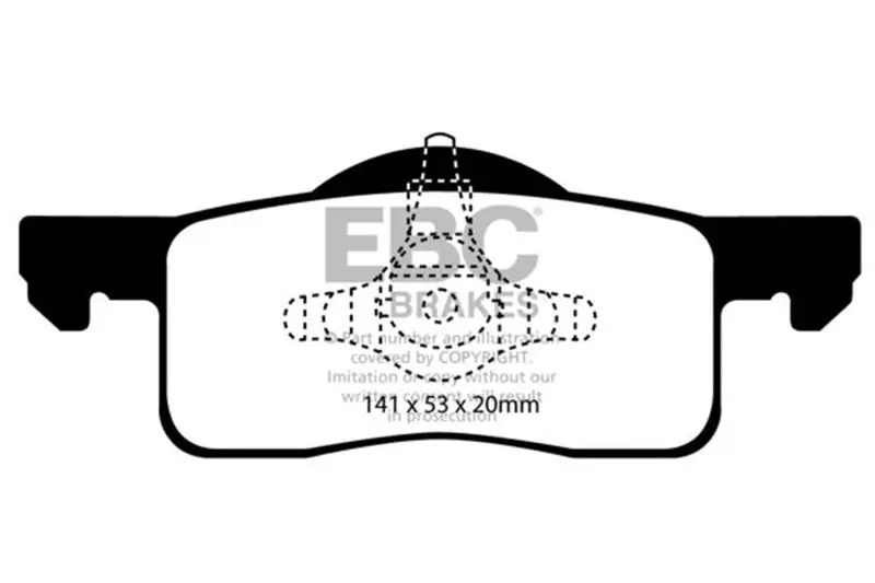 Ebc 02-06 Ford Expedition 4.6 2Wd Ultimax2 Rear Brake Pads 1