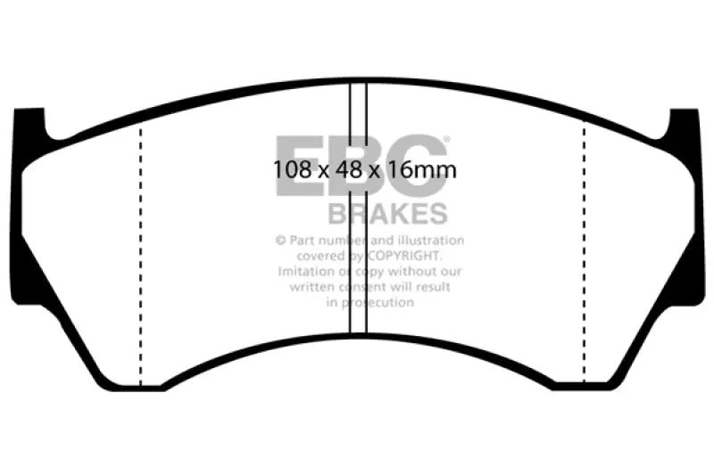 Ebc 95-97 Nissan Sentra 1.6 Ultimax2 Front Brake Pads 1
