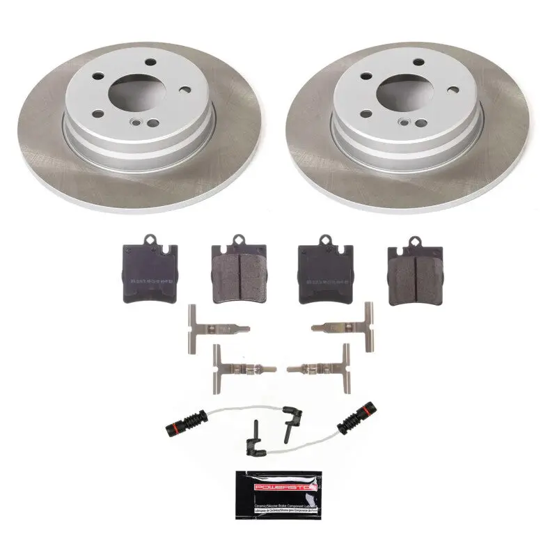Power Stop 98-00 Mercedes-Benz E430 Rear Semi-Coated Rotor Kit 1