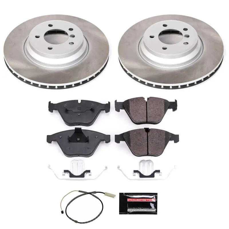 Power Stop 13-15 Bmw X1 Front Semi-Coated Rotor Kit 1