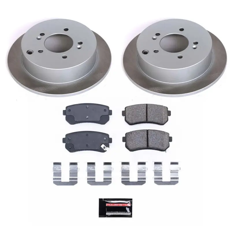 Power Stop 11-16 Kia Sportage Rear Semi-Coated Rotor Kit 1