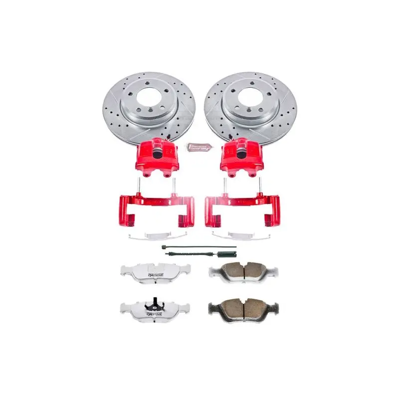 Power Stop 01-02 Bmw Z3 Front Z26 Street Warrior Brake Kit W/Calipers 1