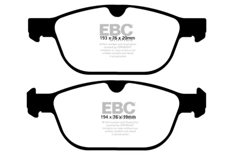Ebc 08+ Volvo Xc60 3.0 Turbo Ultimax2 Front Brake Pads 1